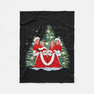 Sisters White Christmas Movie 1954 Xmas Snow Holid Fleece Blanket