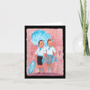 Sisters White Christmas Movie 1954 Xmas Snow Pajam Card