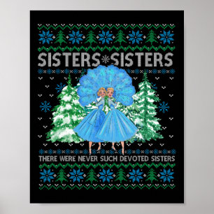 Sisters White Christmas Movie 1954 Xmas Snow Pajam Poster