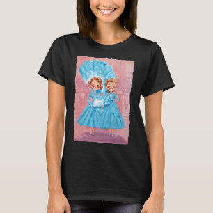 Sisters White Christmas Movie 1954 Xmas Snow Pajam T-Shirt