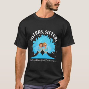 Sisters White Christmas Movie 1954 Xmas Snow Pajam T-Shirt