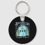 Sisters White Xmas Merry Christmas Snowflake Pajam Keychain
