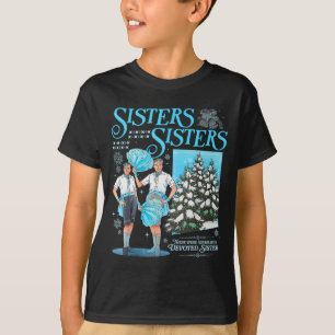 Sisters White Xmas Snowflake Pajamas Holiday Merry T-Shirt