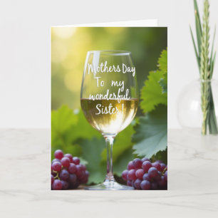 Sisters Wine Bouquet Card