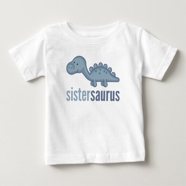 Sistersaurus Dinosaur Sister Matching TShirt (Front)