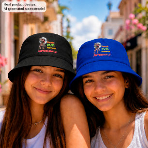 Sistersaurus Matching Sisters Dino Squad Design Bucket Hat