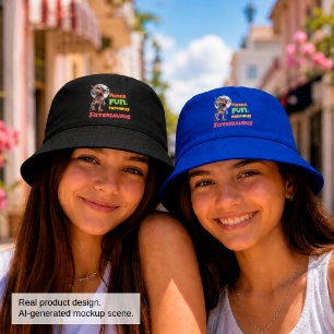 Sistersaurus Matching Sisters Dino Squad Design Bucket Hat
