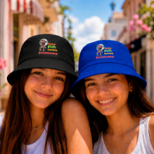 Sistersaurus Matching Sisters Dino Squad Design Bucket Hat