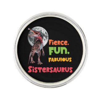 Sistersaurus Matching Sisters Dino Squad Design Lapel Pin