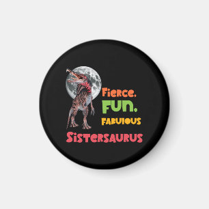 Sistersaurus Matching Sisters Dino Squad Design Magnet