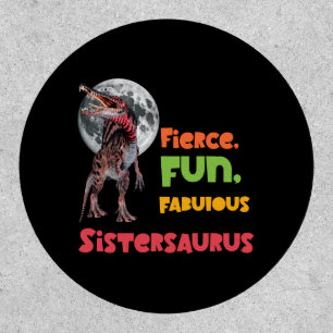 Sistersaurus Matching Sisters Dino Squad Design Patch