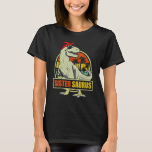 Sistersaurus Rex Dinosaur Sister Saurus Family Kid T-Shirt