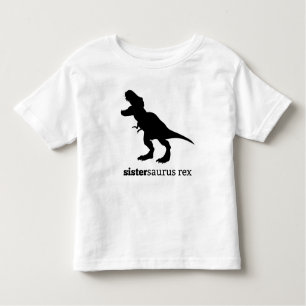 Sistersaurus rex matching family dinosaur tshirt