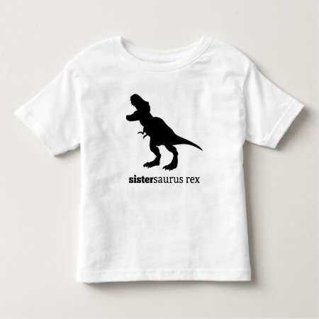 Sistersaurus Rex Matching Family Dinosaur Tshirt