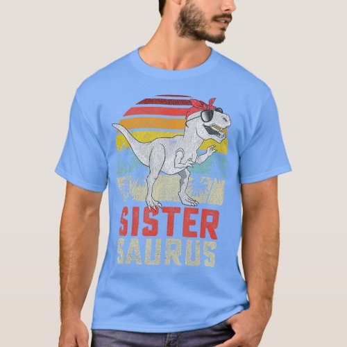 Sistersaurus T Rex Dinosaur Sister Saurus Family M T_Shirt