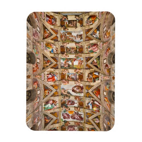 Sistine Chapel Ceiling 1512 by Michelangelo Magnet