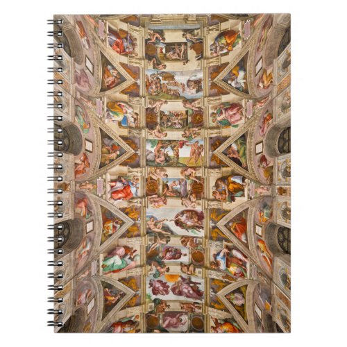 Sistine Chapel Ceiling 1512 by Michelangelo Notebook