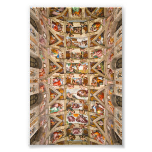 Sistine Chapel Ceiling, 1512 by Michelangelo Photo Print