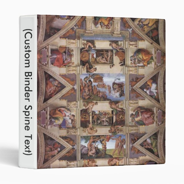 Sistine Chapel Ceiling 3 Ring Binder (Front/Spine)