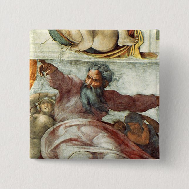 Sistine Chapel Ceiling Button (Front)