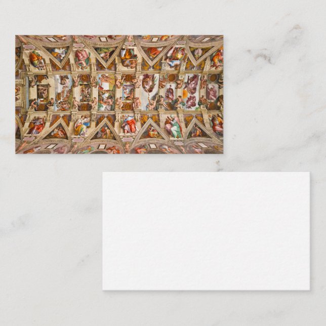 Sistine Chapel Ceiling by Michelangelo Business Card (Front/Back)