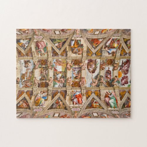 Sistine Chapel Ceiling by Michelangelo Jigsaw Puzzle