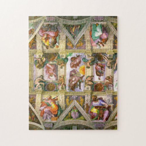 Sistine Chapel Ceiling By Michelangelo Jigsaw Puzzle