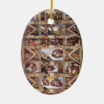Sistine Chapel Ceiling Ceramic Ornament