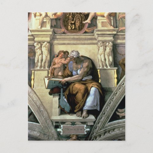 Sistine Chapel Ceiling Cumaean Sibyl 1510 Postcard