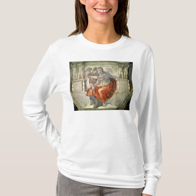 Sistine Chapel Ceiling: Delphic Sibyl T-Shirt (Front)