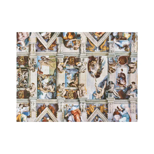 Sistine Chapel Ceiling Michelangelo Canvas Print | Zazzle