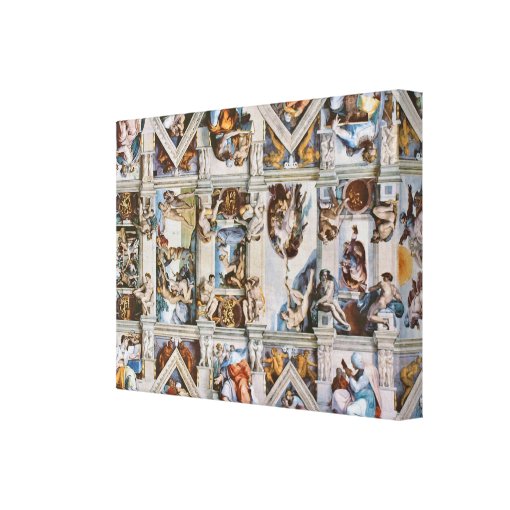 Sistine Chapel Ceiling Michelangelo Canvas Print | Zazzle