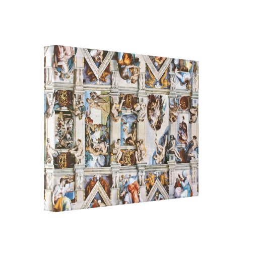 Sistine Chapel Ceiling Michelangelo Canvas Print | Zazzle