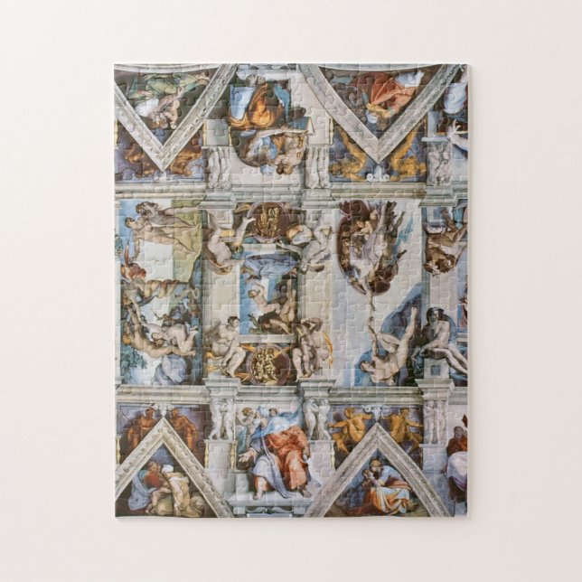 Sistine Chapel Ceiling Michelangelo Jigsaw Puzzle (Vertical)