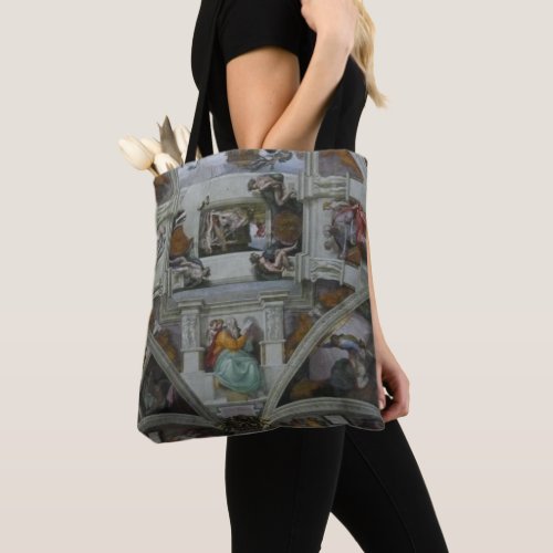 Sistine Chapel Ceiling Rome Italy wearable art Tote Bag