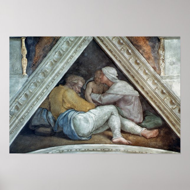 Sistine Chapel Ceiling: The Ancestors of Christ Poster (Front)