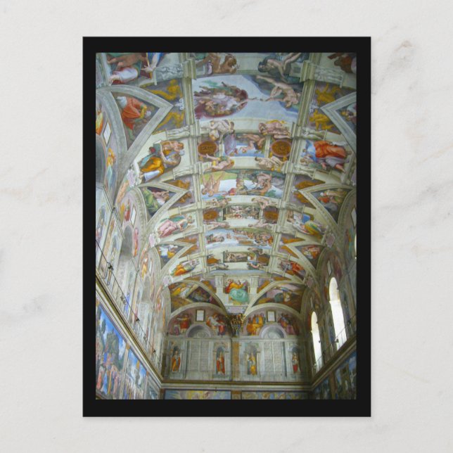 sistine chapel frame postcard (Front)