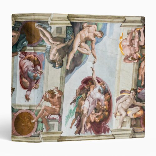 Sistine Chapel Michelangelo _ Vatican Rome Italy 3 Ring Binder