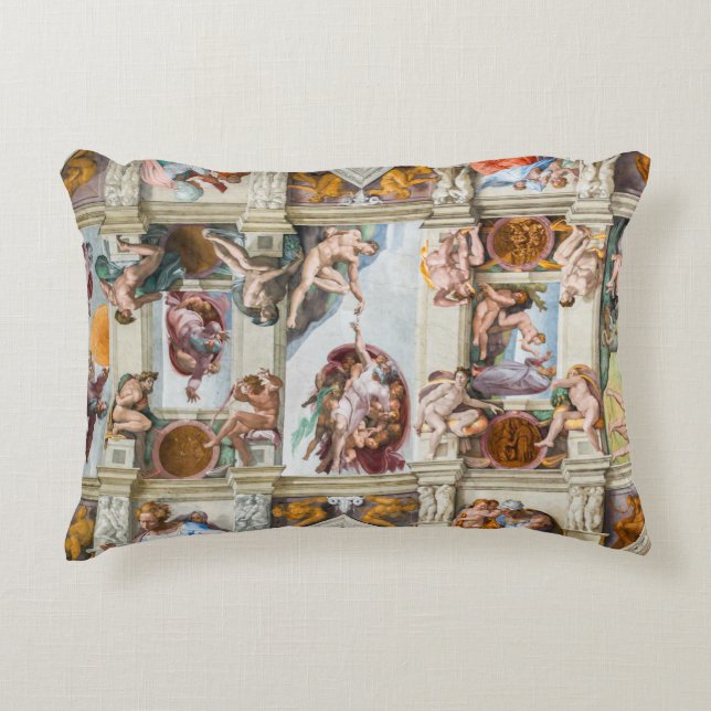 Sistine Chapel Michelangelo - Vatican, Rome, Italy Accent Pillow (Front)