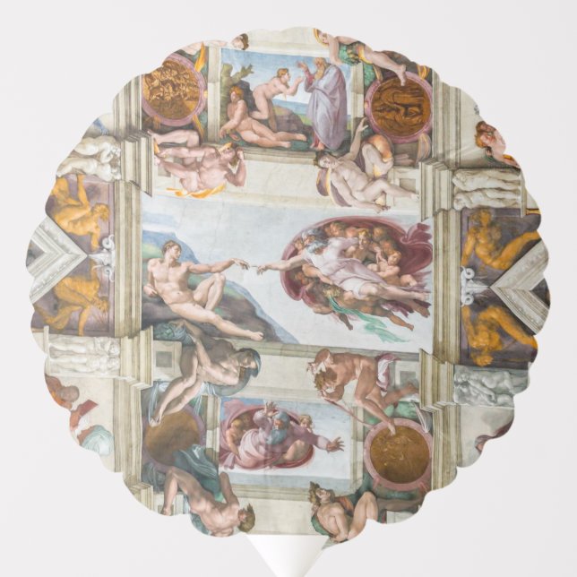 Sistine Chapel Michelangelo - Vatican, Rome, Italy Balloon (Front)