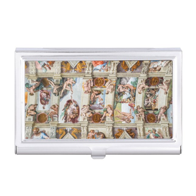 Sistine Chapel Michelangelo - Vatican, Rome, Italy Business Card Case (Front)