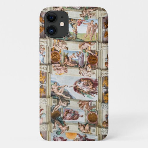 Sistine Chapel Michelangelo _ Vatican Rome Italy iPhone 11 Case