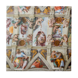 Sistine Chapel Michelangelo - Vatican, Rome, Italy Ceramic Tile