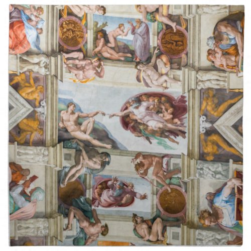 Sistine Chapel Michelangelo _ Vatican Rome Italy Cloth Napkin