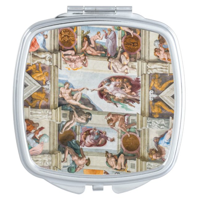 Sistine Chapel Michelangelo - Vatican, Rome, Italy Compact Mirror (Front)