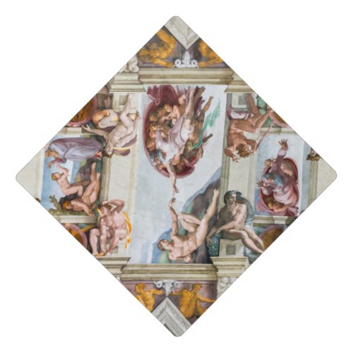 Sistine Chapel Michelangelo _ Vatican Rome Italy Graduation Cap Topper