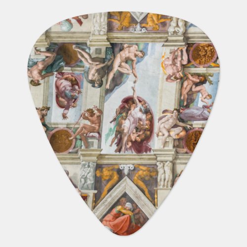 Sistine Chapel Michelangelo _ Vatican Rome Italy Guitar Pick