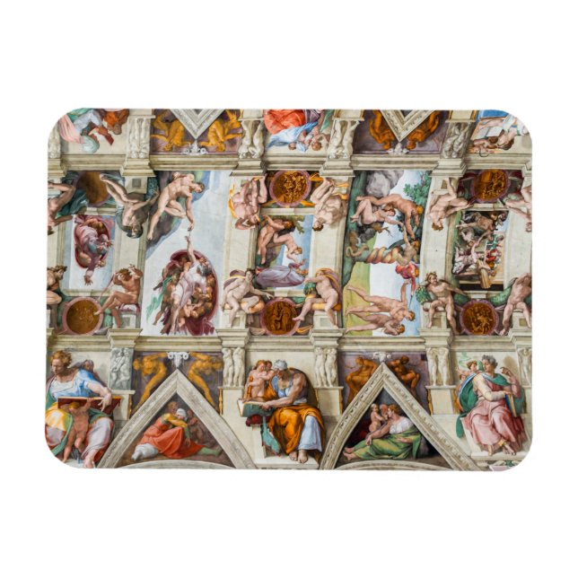 Sistine Chapel Michelangelo - Vatican, Rome, Italy Magnet (Horizontal)