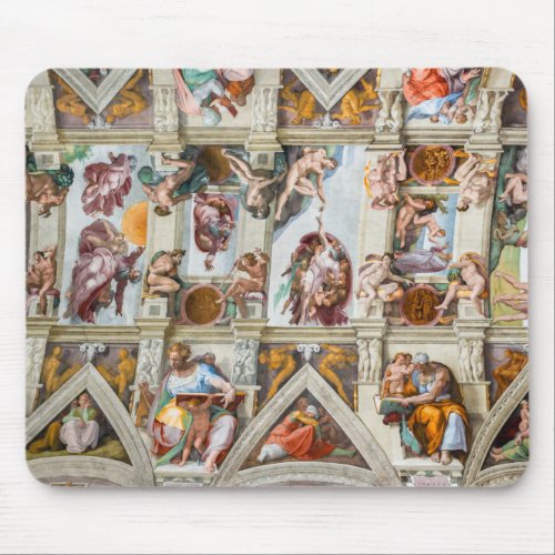 Sistine Chapel Michelangelo _ Vatican Rome Italy Mouse Pad