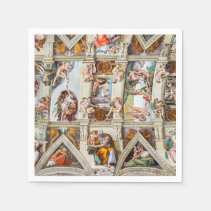 Sistine Chapel Michelangelo - Vatican, Rome, Italy Napkins